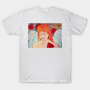 Aurora, Angel image part of an Angel oracle card deck - Renate van Nijen T-Shirt